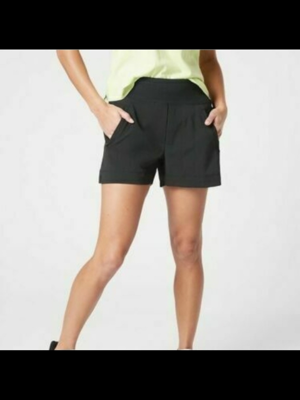 Athleta Black Athletic Pull-On Shorts